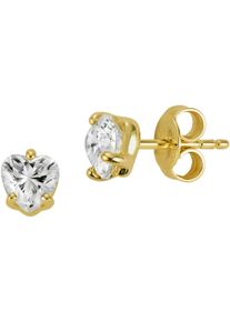 Firetti Damen Paar Ohrstecker "Schmuck Geschenk Gold 333 Ohrschmuck Ohrringe Herz", Gelbgold 333, gold, Gelbgold 333, Ohrringe, Made in Germany - mit