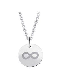 ONE ELEMENT Damen Ketten-Anhänger "unendlich Anhänger aus 333 Weißgold Ø 11,0 mm", Weißgold 333, silber, Weißgold 333, Schmuckanhänger, Damen Gold