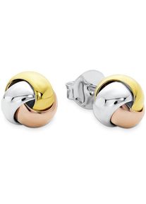 Amor Damen Paar Ohrstecker "9618316, Knoten", Silber 925 (Sterlingsilber), rosa, Silber 925 (Sterlingsilber), Ohrringe