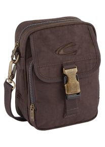 Camel Active Damen Umhängetasche "Journey", braun, Nylon, aufgeraut, clean, unifarben, bestickt, Taschen, aus leichtem robusten Nylon, funktional