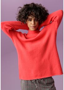 Aniston CASUAL Damen Strickpullover, rot, modisch, Gr. 40, unifarben, Feinstrick, Obermaterial: 75% Polyacryl, 23% Polyamid, 2% Elasthan, Pullover,