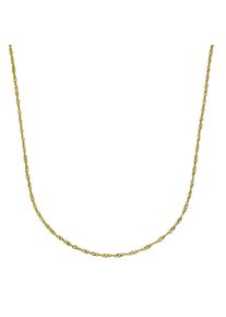 Vivance Damen Collierkettchen "585 Gold Singapurkette 42cm", 42cm, Gold, L: 42cm B: 1.0mm, gelb, Gold, B:1.0mm, Halsketten