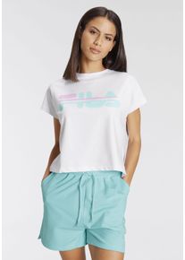 Fila Damen Shorty, Gr. L, bunt, Sweatware, Obermaterial: 95% Baumwolle, 5% Elasthan, bedruckt, casual, Homewear-Sets, mit Markenlogo Frontdruck