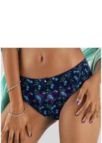 Nuance Damen Slip, Gr. 40, bunt, Spitze, Microtouch, Obermaterial: 80% Polyamid, 10% Elasthan, 10% Viskose, Unterhosen, mit Blüten-Stickereien