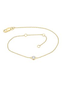 ONE ELEMENT Damen Goldarmband "0,13 ct Diamant Brillant Armband aus 585 Gelbgold 19 cm", 19, Gelbgold 585-Diamanten, gold, Gelbgold 585, Diamanten,