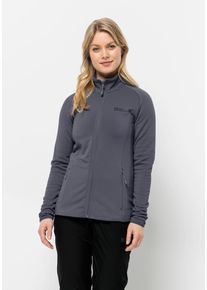 Jack Wolfskin Damen Fleecejacke "BAISELBERG FZ W", grau, Gr. M, OBERSTOFF 95% POLYESTER, 5% ELASTHAN FUTTER 100% POLYESTER, Jacken