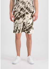 Herren Sweatshorts "Alpha Industries Men - Shorts Tie Dye Shorts", grün, Gr. S, Alpha Industries, Obermaterial: 80% Baumwolle, 20% Polyester, Hosen