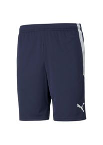 Puma Herren Trainingsshorts "TEAMLIGA TRAINING SHORTS", blau, sportlich, Gr. S, unifarben, Interlock, Obermaterial: 100% Polyester, Hosen