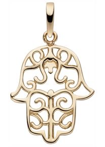 Jobo Damen Ketten-Anhänger "Anhänger Fatimas Hand", Gelbgold 333, gold, Gelbgold 333, Schmuckanhänger, 333 Gold
