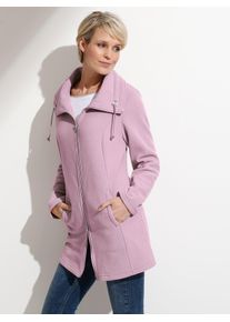 Classic Basics Damen Fleecejacke, rosa, Gr. 56, unifarben, 100% Polyester, Jacken
