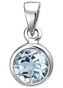 Jobo Damen Ketten-Anhänger "Anhänger mit Blautopas", Silber 925 (Sterlingsilber), blau, Silber 925 (Sterlingsilber), Schmuckanhänger, 925 Silber
