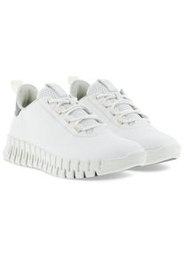 Ecco Damen Slip-On Sneaker "GRUUV W", Gr. 35, weiß, Leder, sportlich, Schuhe, Freizeitschuh, Halbschuh, Slipper mit ergonomischer Fluidform Sohle