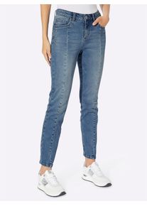 Heine Damen Push-up-Jeans, blau, Gr. 38, unifarben, 96% Baumwolle, 4% Elasthan, Jeans