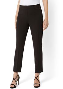 Damen Stretch-Hose, schwarz, elegant, Gr. 42, HERMANN LANGE Collection, unifarben, Obermaterial: 96% Polyester, 4% Elasthan, Hosen, in eleganter