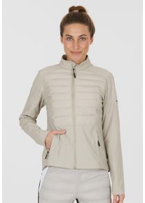 Endurance Damen Laufjacke "Beistyla", beige, sportlich, Gr. 38, unifarben, kariert, 100% Nylon, Jacken, mit wasserdichter Funktion