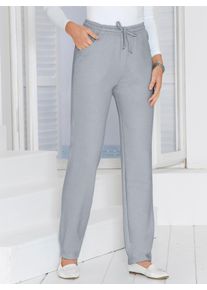 Classic Basics Damen Jerseyhose, grau, Gr. 26, meliert, 70% Baumwolle, 30% Polyester, Hosen