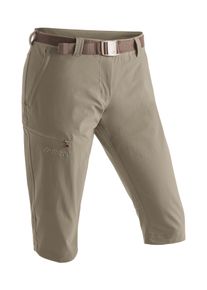 Maier Sports Damen Caprihose "Inara slim 3/4", beige, Gr. 38, 90% Polyamid, 10% Elasthan, Hosen, Damen Wanderhose, atmungsaktive Outdoorhose, 3/4