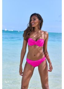s.Oliver Damen Bikini-Hose "Spain", pink, Gr. 38, unifarben, Microfaser, Microfaser, Badehosen, mit gedrehtem Bündchen