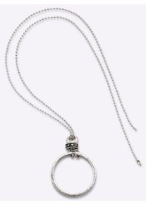 Heine Damen Kette mit Anhänger, silber, Metall, Halsketten