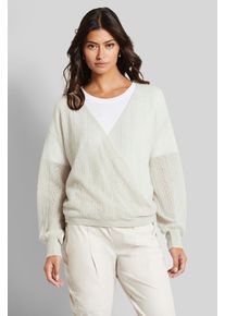 Bugatti Damen V-Ausschnitt-Pullover, beige, casual, Gr. M, 53% Polyamid, 27% Polyacryl, 20% Alpaka, Pullover, ultra leicht
