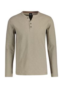 Lerros Herren Sweatshirt "Lerros Serafino mit Logostitching", grau, Gr. XXXL, 97% Baumwolle, 3% Elasthan, Sweatshirts