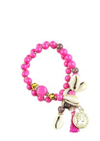 Damen Armband "Bangalore", pink, Collezione Alessandro, Glas, Armbänder