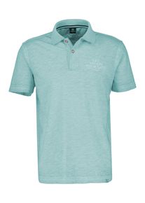 Lerros Herren Poloshirt "Lerros Poloshirt mit Brustprint", blau, Gr. 5XL, 100% Baumwolle, Shirts