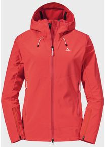 Schöffel SCHÖFFEL Damen Outdoorjacke "Softshell Jkt Mangart L", rot, sportlich, Gr. 46, Oberstoff : Aussenseite: 88% Polyester 12% Elasthan Innenseite: 100%
