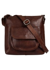 SPIKES & SPARROW Damen Umhängetasche "CROSS BODY", SPIKES & SPARROW, braun, Leder, vintage, Taschen, echt Leder