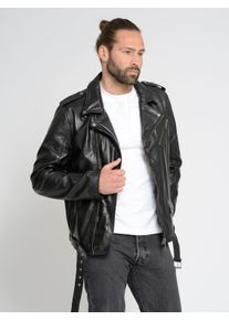 JCC Herren Lederjacke "31022148", schwarz, Gr. 54, Oberstoff: 100% Lammleder; Lining-body oben: 100% Polyester; Lining-body unten: 100%Baumwolle;