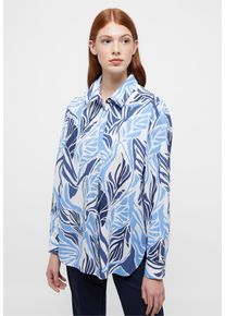 Eterna Damen Hemdbluse "OVERSIZE FIT", blau, modisch, Gr. 38, 100% cotton, Blusen
