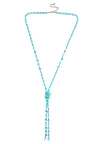 Damen Lange Kette "Heather", blau, Basic, Collezione Alessandro, Glas, Halsketten, mit Glasperlen