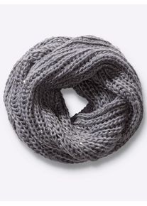 Heine Damen Loop, grau, Polyester, Modetücher