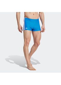 Herren Badehose "CLASSIC 3-STREIFEN BOXER-", blau, sportlich, Gr. 4, adidas Performance, Obermaterial: 78% Polyamid, 22% Elasthan, Badehosen