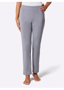 feel good Damen Schlupfhose, Gr. 18, grau, 70% Polyester, 30% Viskose, unifarben, Hosen