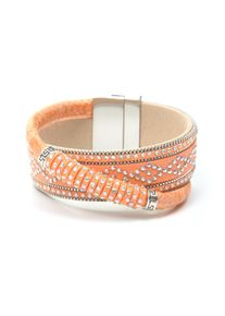 Damen Armband "Amica", orange, Collezione Alessandro, Metall, Armbänder