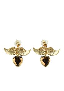 Damen Paar Ohrstecker "Engelchen", gold, Collezione Alessandro, Messing, Ohrringe