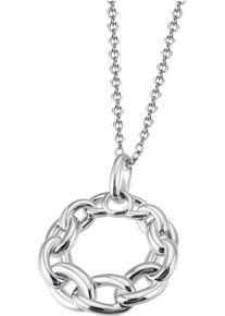 Firetti Damen Kette mit Anhänger "Schmuck Geschenk Silber 925 Halsschmuck Halskette Kreis Kettenglieder", Silber 925 (Sterlingsilber), L: 45cm B: