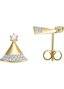 Firetti Damen Paar Ohrstecker "Schmuck Geschenk Gold 333 Ohrschmuck Ohrringe Kegel", Gelbgold 333, gelb, Gelbgold 333, Ohrringe, mit Zirkonia (synth.)