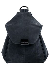 Bruno Banani Cityrucksack, blau, Rindsleder, Leder, unifarben, casual, Rucksäcke, echt Leder