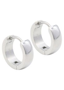 Firetti Damen Paar Creolen "Schmuck Geschenk Schmuck Geschenk", Edelstahl, silber, Edelstahl, Ohrringe, Made in Germany