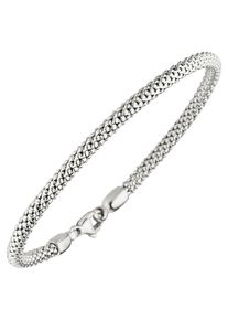 Jobo Damen Goldarmband, Weißgold 750, weiß, Weißgold 750, Armbänder, Popcorn 750 Weißgold 20 cm