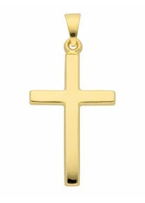 Adelia´s ADELIA ́S Damen Ketten-Anhänger "585 Gold Kreuz Anhänger", Damen, Gelbgold 585, gold, Gelbgold 585, Schmuckanhänger, Goldschmuck für Damen & Herren