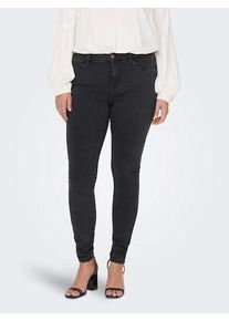 Only CARMAKOMA Damen Skinny-fit-Jeans "CARTHUNDER REG SKINNY DNM PIM367 NOOS", blau, casual, Gr. 54, Denim/Jeans, Obermaterial: 53% Viskose, 29%