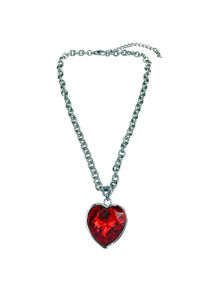 Allgäu Rebell ALLGÄU REBELL Damen Kette mit Anhänger "Rosalind", rot, Basic, Metall, Halsketten, mit Herzanhänger