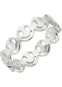 Kangaroos Damen Fingerring "Schmuck Geschenk Silber 925 Damenring Smiley Lächeln Happy, K0064R", 53, Silber 925 (Sterlingsilber), 5,2mm, silber,
