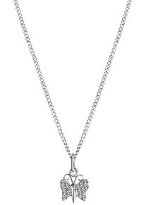 Firetti Mädchen Kette mit Anhänger "Schmuck Geschenk Silber 925 Halsschmuck Halskette Panzerkette", Silber 925 (Sterlingsilber), L: 38cm B: 1,1mm,