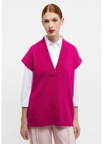 Eterna Damen Pullunder, pink, klassisch, Gr. M, 30% Kaschmir, 70% Wolle (Merino), Pullover