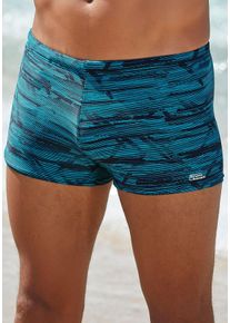 Bruno Banani Herren Boxer-Badehose, bunt, Gr. 4, bedruckt, Polyamid, Badehosen, mit trendigem Alloverprint