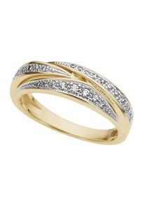 Firetti Damen Diamantring "Schmuck Geschenk Gold 333 Damenring Goldring Diamant", 18, 0,24 ct P2 = erkennbare Einschlüsse, Gelbgold 333-Diamanten,